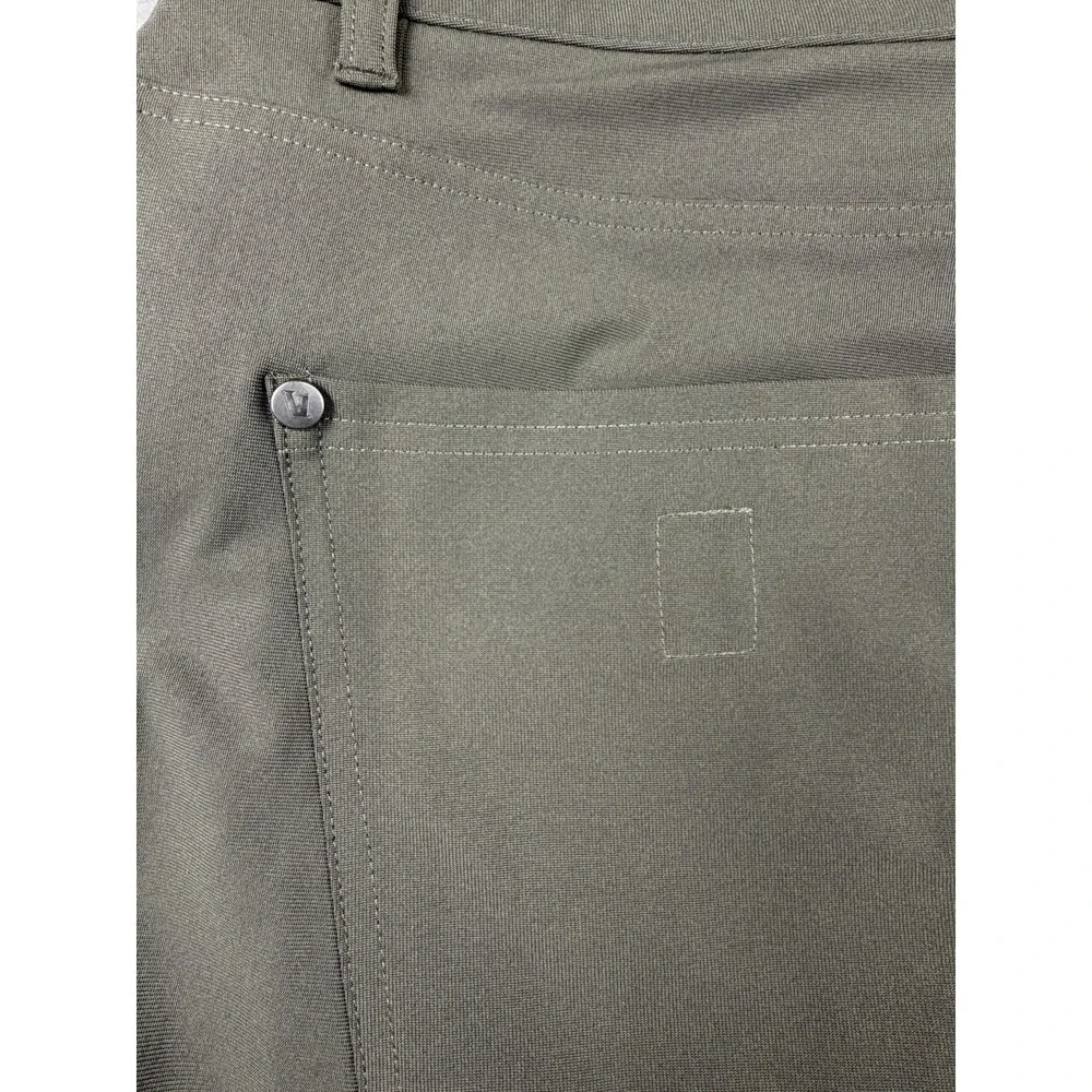 Vuori Meta Pants Men's 36x32 Green Slim Chino 5 Pocket Travel Performance V430
